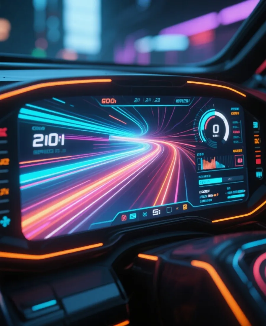 极速赛车规则与数据说明示意图